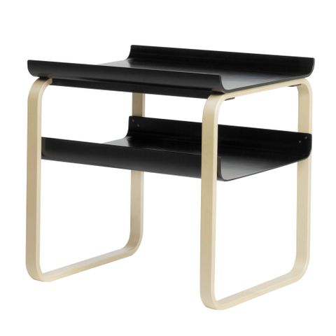 北歐櫥窗 Artek Side Table 915 雙層邊桌（黑）