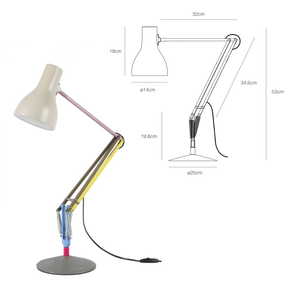 北歐櫥窗 Anglepoise Type 75 Paul Smith 聯名桌燈