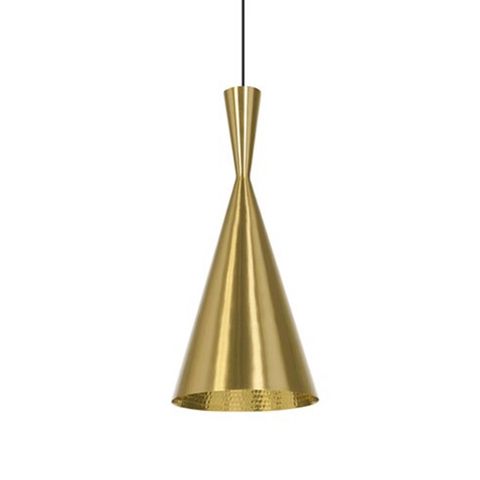 北歐櫥窗 Tom Dixon Beat Pendant Tall Black 黑金壺形 LED 吊燈錐瓶220V