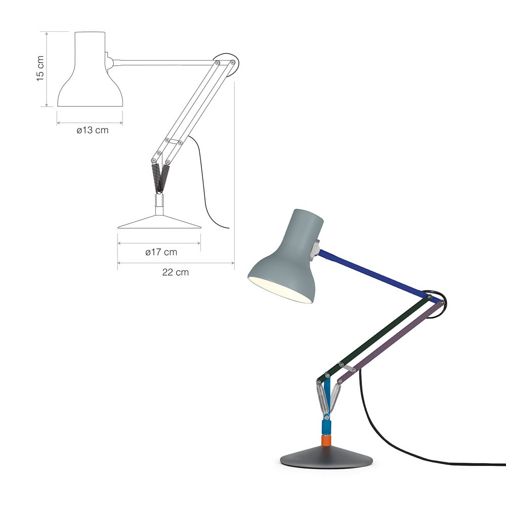 北歐櫥窗 Anglepoise Type 75 Mini Paul Smith 2 聯名桌燈