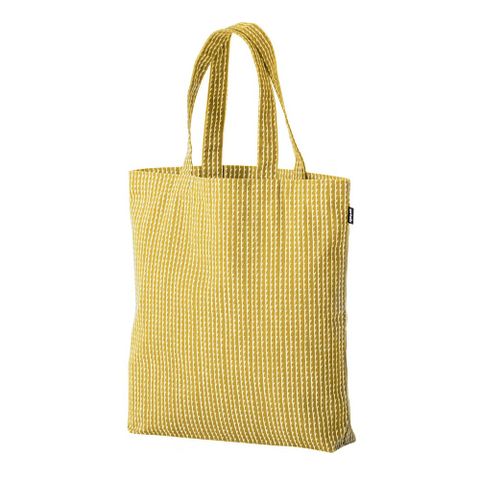 北歐櫥窗 Artek Rivi Canvas Bag 線條肩背手提袋（黃）