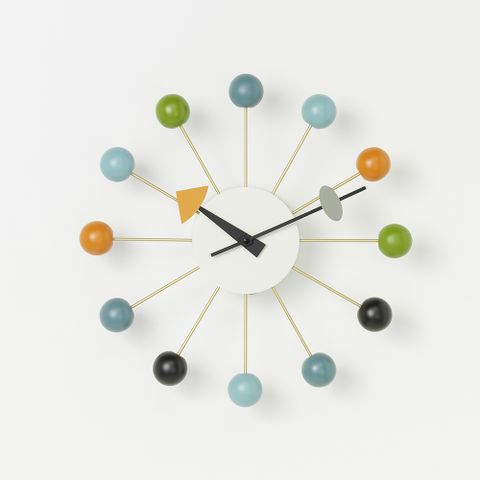 北歐櫥窗 Vitra Ball Clock 球星掛鐘（彩色）