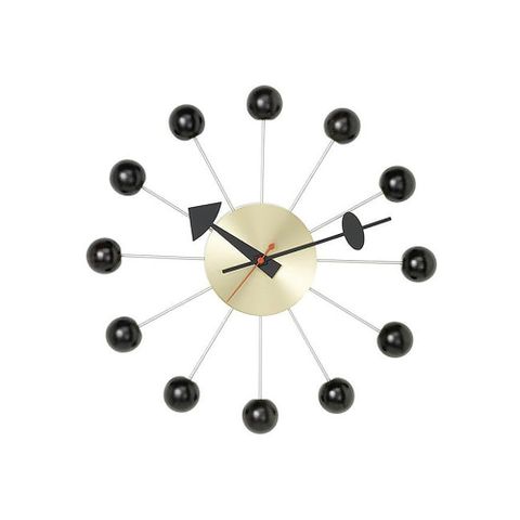 北歐櫥窗 Vitra Ball Clock 球星掛鐘（黑色）