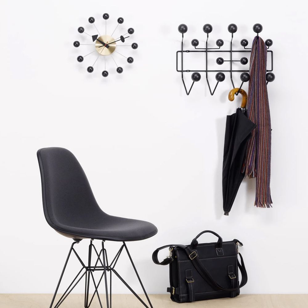 北歐櫥窗 Vitra Ball Clock 球星掛鐘黑色