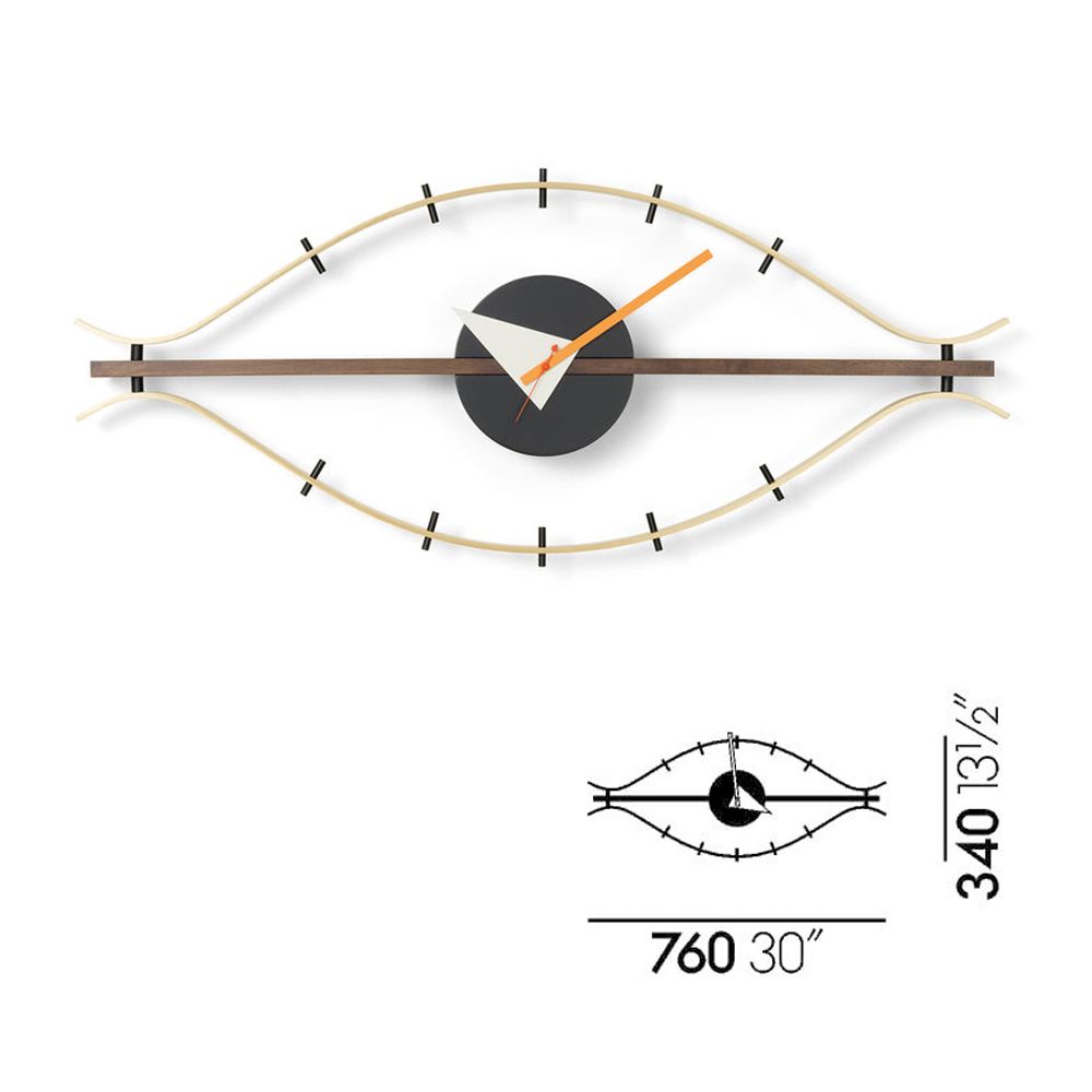 北歐櫥窗 Vitra Eye Clock 眼瞳掛鐘