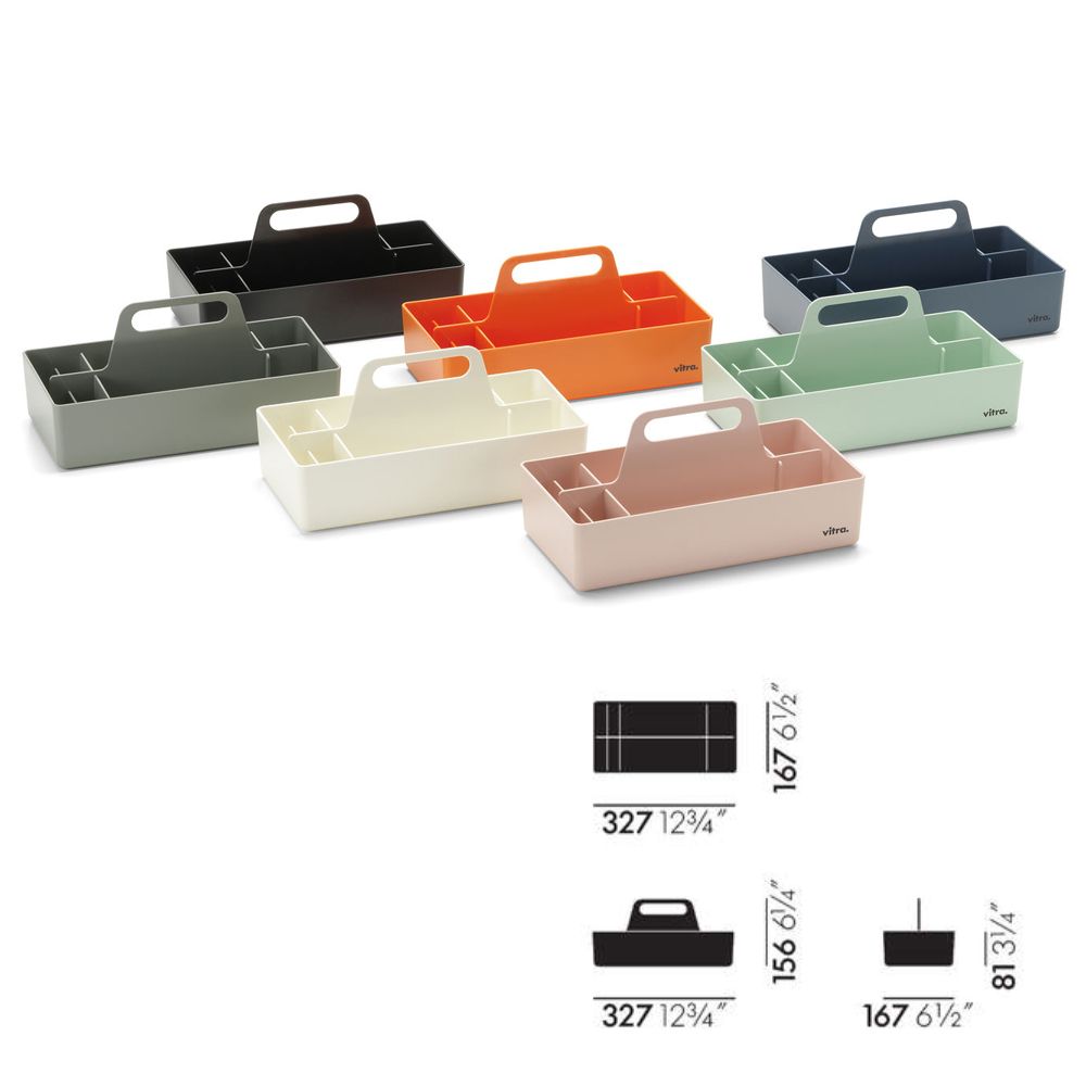 北歐櫥窗 Vitra Toolbox RE 提著走小物收納盒湛海藍