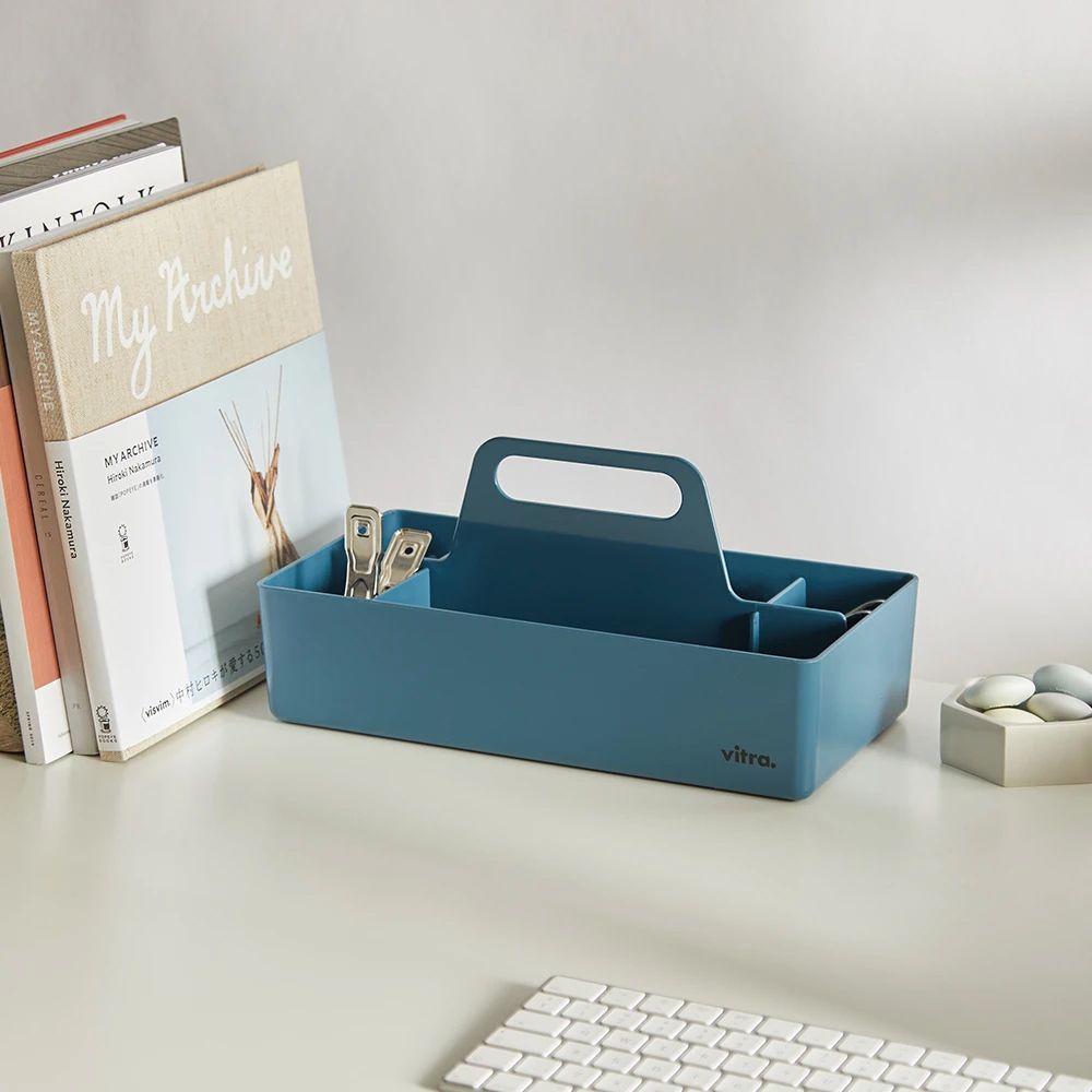 北歐櫥窗 Vitra Toolbox RE 提著走小物收納盒湛海藍