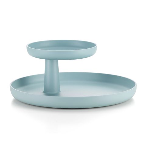 【北歐櫥窗】Vitra Rotary Tray 轉一轉雙層盤（冰灰藍）