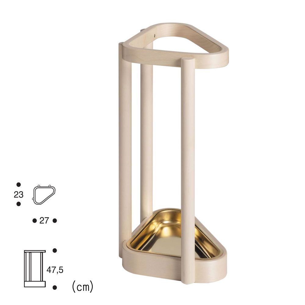 北歐櫥窗 Artek Umbrella Stand 115 白樺黃銅傘架