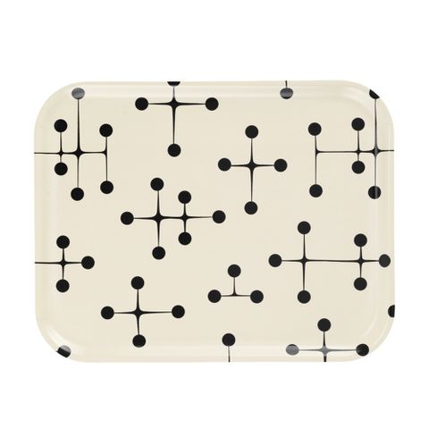 【北歐櫥窗】Vitra Classic Trays 設計師印花托盤（白點點、L）