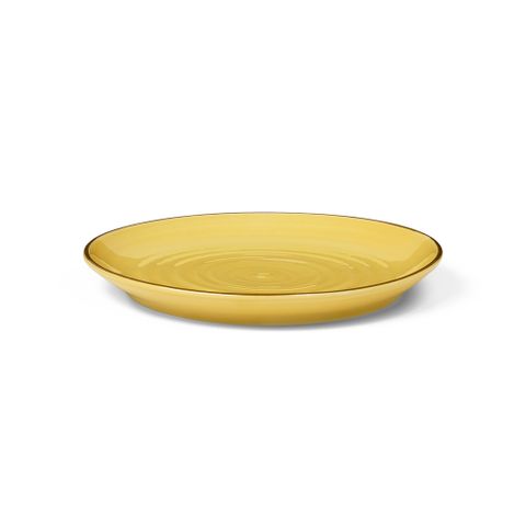 【北歐櫥窗】Kähler Colore 釉色餐盤（Ø 19cm、番紅花黃）