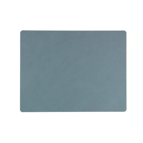 【北歐櫥窗】LIND DNA NUPO 皮革餐墊（方形、淺藍）