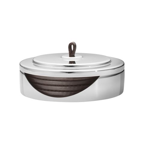 北歐櫥窗 Georg Jensen MANHATTAN 曼哈頓 皮革杯墊組（四入）