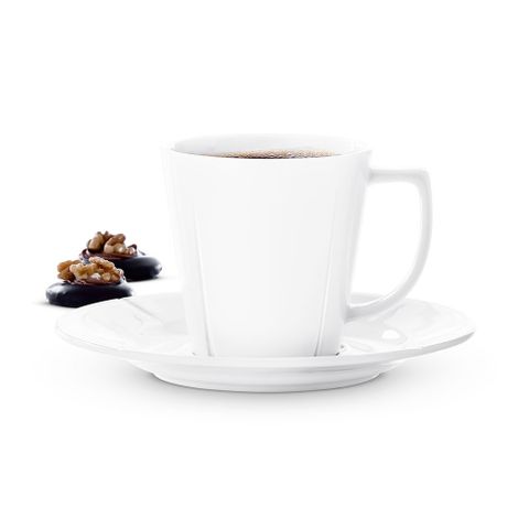 【北歐櫥窗】Rosendahl Grand Cru 白瓷咖啡杯盤組（260ml）