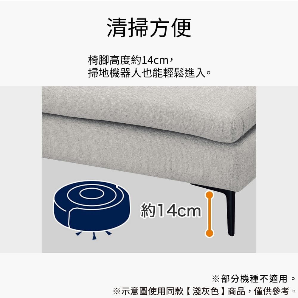 NITORI 宜得利家居 耐磨耐刮 防潑水貓抓布 布質1人用無扶手沙發 MS01 N-S布 AQ-RE