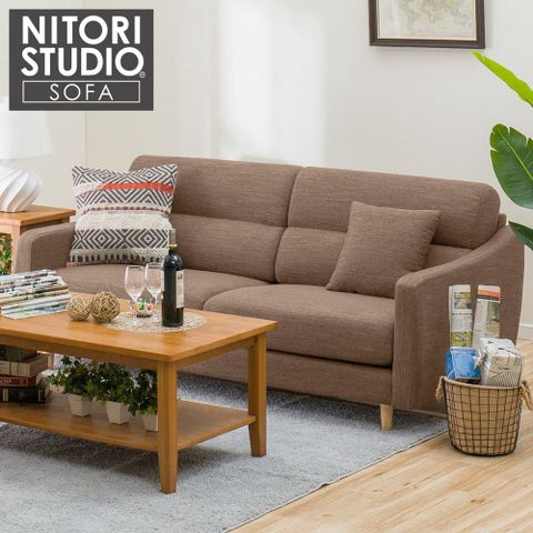 NITORI 宜得利家居 【NITORI 宜得利家居】◎布質3人用沙發 N-POCKET A4R DR-DMO/LBR