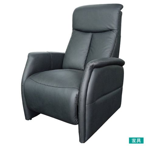 【NITORI 宜得利家居】◎半皮1人用電動可躺式沙發 CONFE-LT BK