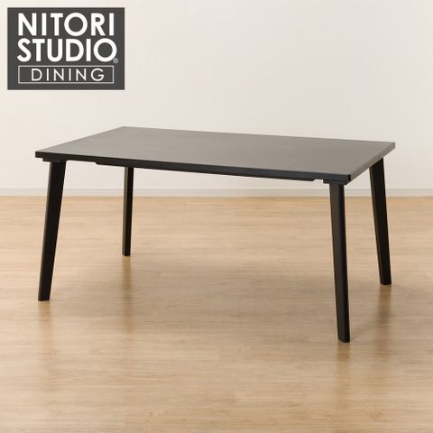 【NITORI 宜得利家居】◎陶板實木餐桌 N COLLECTION T-12 150 BK/GY