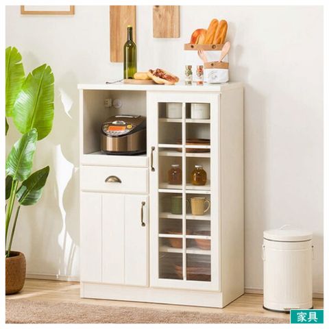 【NITORI 宜得利家居】◎微波爐櫃 MIRANDA2 80MRB WH