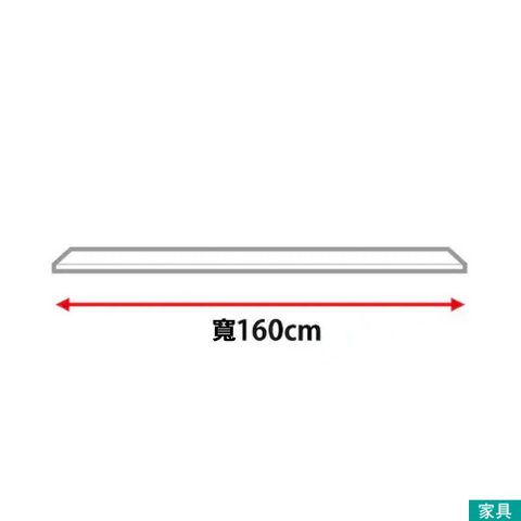【NITORI 宜得利家居】◎(不可單獨訂購)組合式櫥櫃子件 中天板 WT LIGARE D42-160WT WH