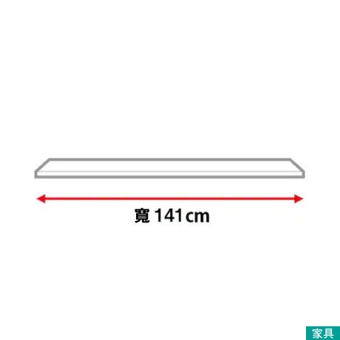 NITORI 宜得利家居 ◎(不可單獨訂購)組合式廚櫃子件 中天板 WT LIGARE D42-140WT WH