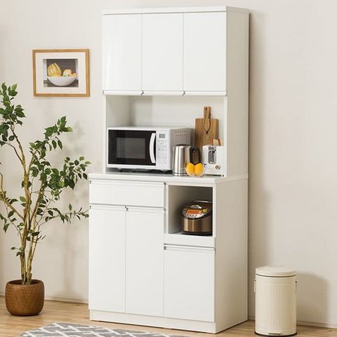 【NITORI 宜得利家居】◎組合式櫥櫃 RESUME 90TF-H TH-R WH NC TW