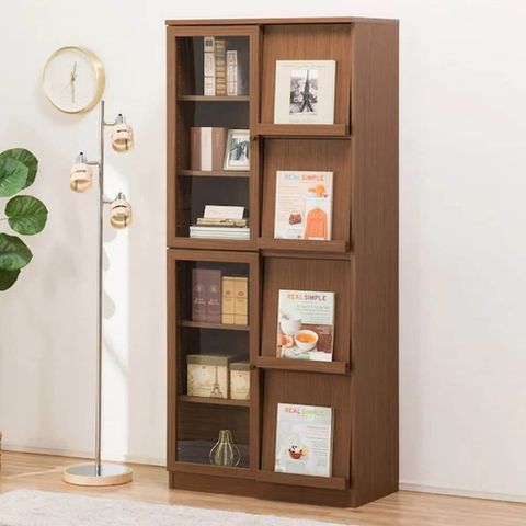 【NITORI 宜得利家居】◎書櫃 BIBURIO GD80 MBR