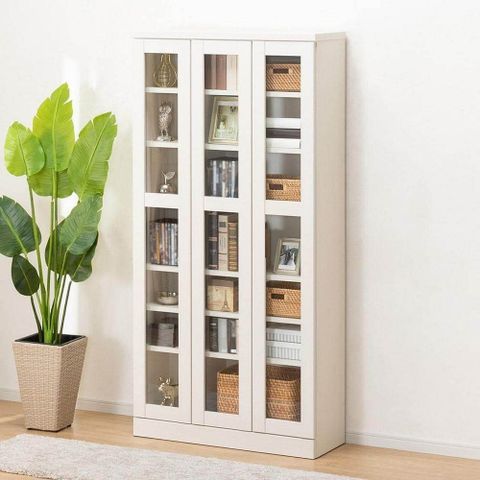 【NITORI 宜得利家居】◎書櫃 CUT I 90 WW