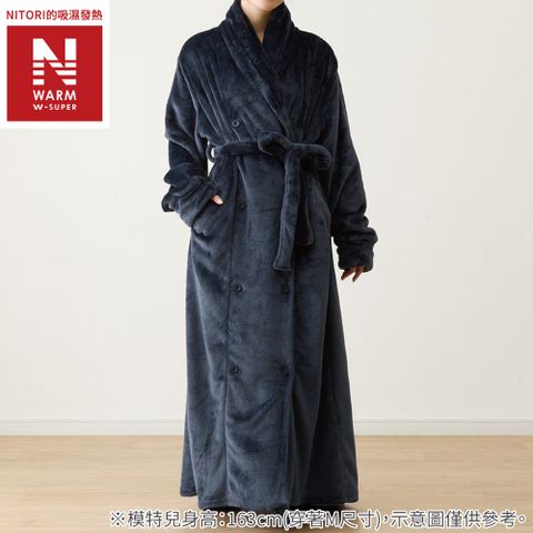【NITORI 宜得利家居】極致吸濕發熱 可穿式毛毯 N WARM WSP 長版有領 NV M