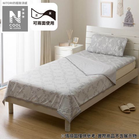 【NITORI 宜得利家居】極致涼感 薄涼被 N COOL WSP LEAF 單人 S2514