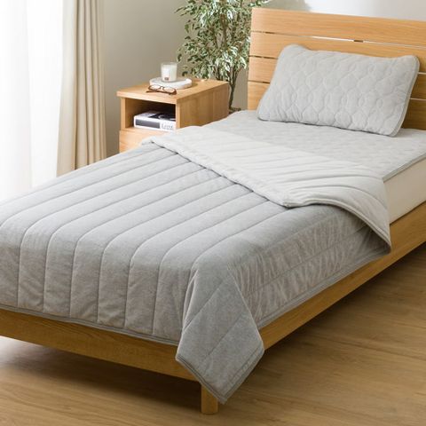 【NITORI 宜得利家居】涼被 COTTON VELOR GY 單人 T04