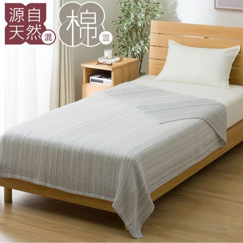 NITORI 宜得利家居 毛巾被 WAFFLE SOFT DGY 單人 T07