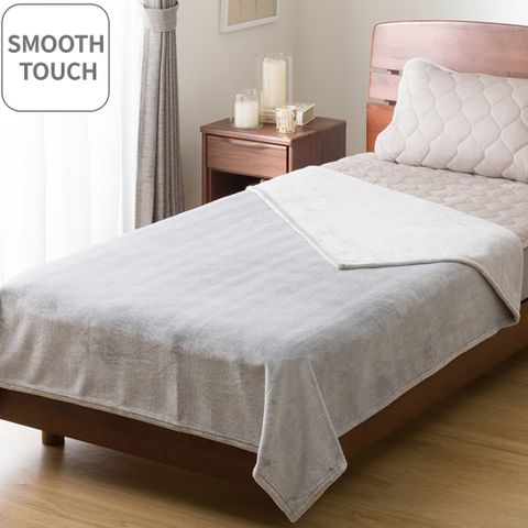 【NITORI 宜得利家居】毛毯 SMOOTH TOUCH GY A2501 單人