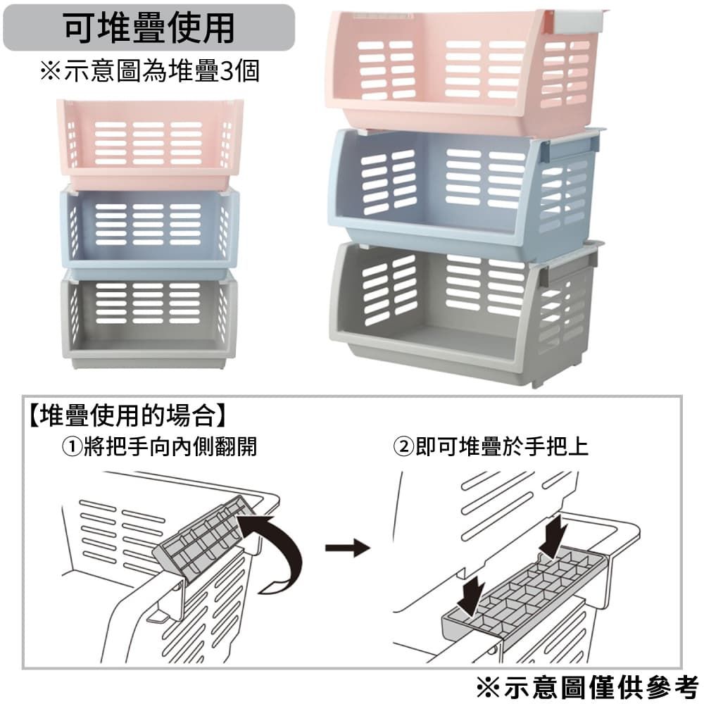 NITORI 宜得利家居 【NITORI 宜得利家居】堆疊收納架 NSD01-GY