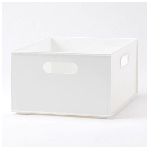 【NITORI 宜得利家居】收納盒 N INBOX (W) 窄低型 四分之一型 WH