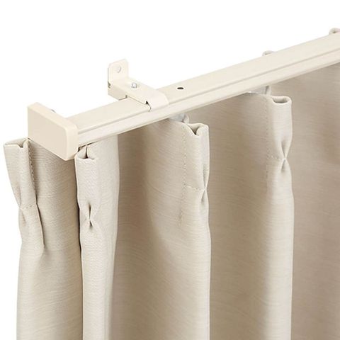 【NITORI 宜得利家居】防漏光伸縮窗簾軌 單軌 KR3 WH 2M