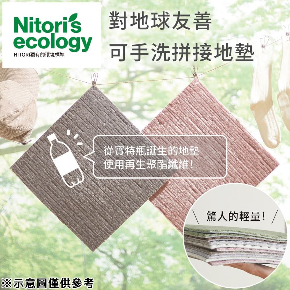 NITORI 宜得利家居 可手洗 組合地毯 拼接地墊 40x40 IV ST001