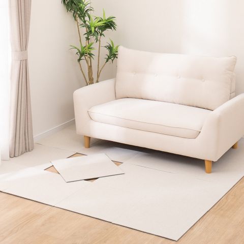 【NITORI 宜得利家居】(網購限定)吸附型組合式地墊 9P 30 BE N3(EC)