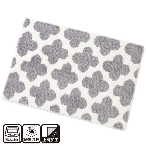 【NITORI 宜得利家居】記憶浴室踏墊 RIVALDO2 45x65 GY