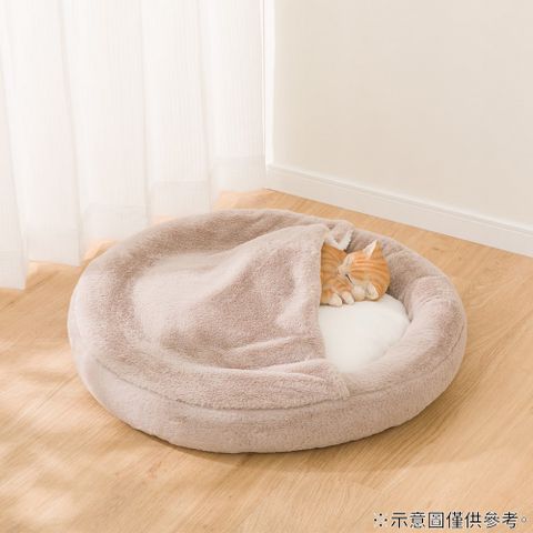 【NITORI 宜得利家居】附毯寵物床 RB2532 圓 L