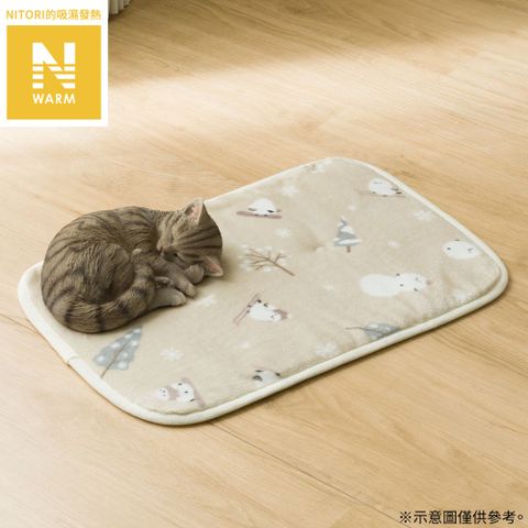 【NITORI 宜得利家居】吸濕發熱 寵物用墊 長尾山雀 N WARM SHIMAENAGA M