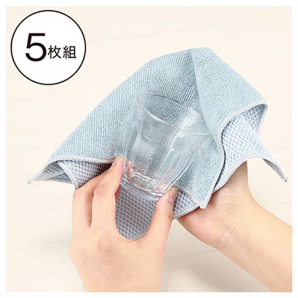 NITORI 宜得利家居 超細纖維廚房用抹布 MESH 5入