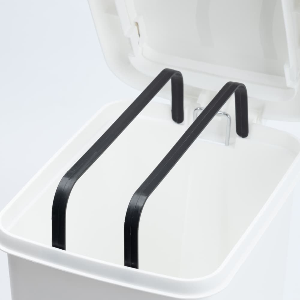 NITORI 宜得利家居 【NITORI 宜得利家居】腳踏按壓2用垃圾桶 15L WH