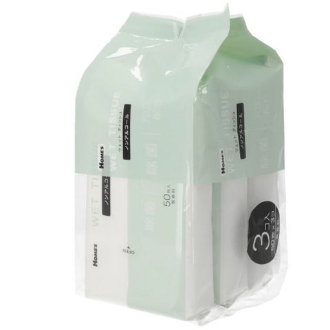 【NITORI 宜得利家居】【DECO HOME商品】無酒精濕紙巾 14×20 50抽 3P