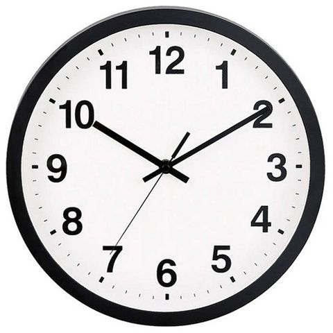 【NITORI 宜得利家居】掛鐘 ROLL BK