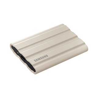 SAMSUNG 三星T7 Shield 2TB USB 3.2 Gen 2移動固態硬碟 奶茶色 (MU-PE2T0K/WW)