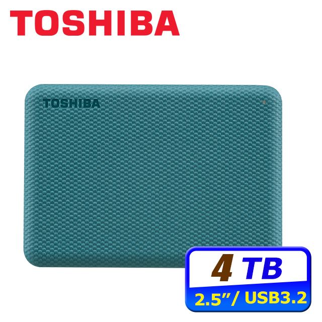 TOSHIBA 東芝  Canvio Advance V10 4TB 2.5吋行動硬碟-綠