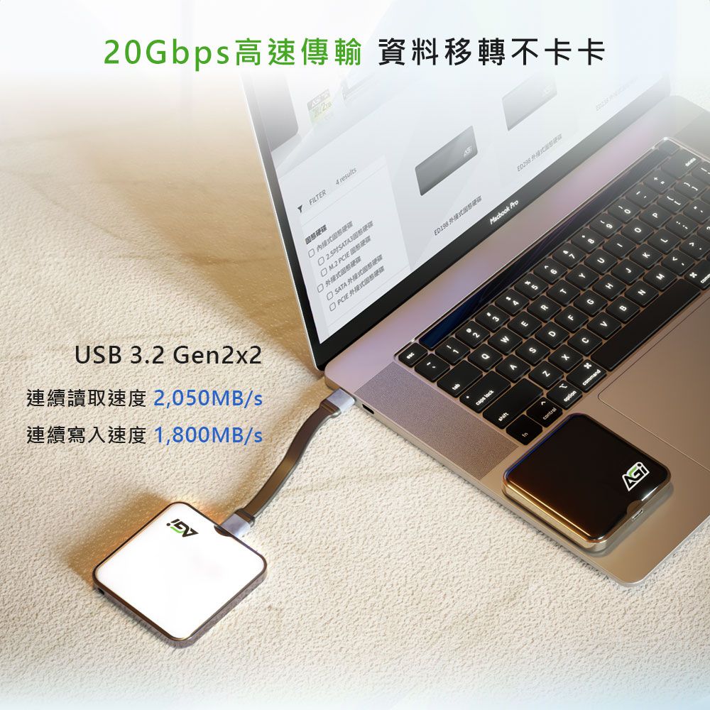20Gbp 高速傳輸 資料移轉不卡卡UB 3.2 Gen2x22,050MB/s連續寫入速度 1,800MB/s!! FILTE results 接硬   SATA 外接  外接式ED198 外接式 Pro RE ASD