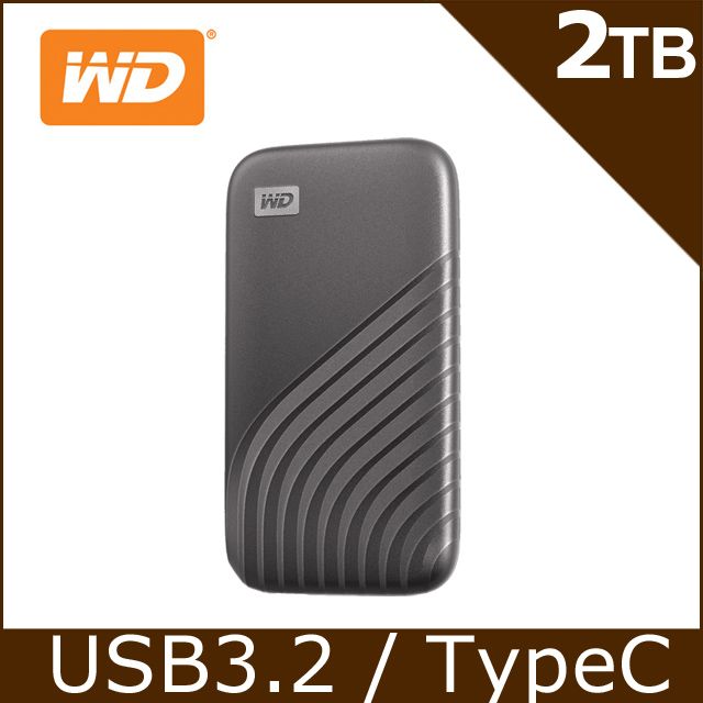 WD My Passport SSD 2TB 外接式SSD (太空灰) - PChome 24h購物