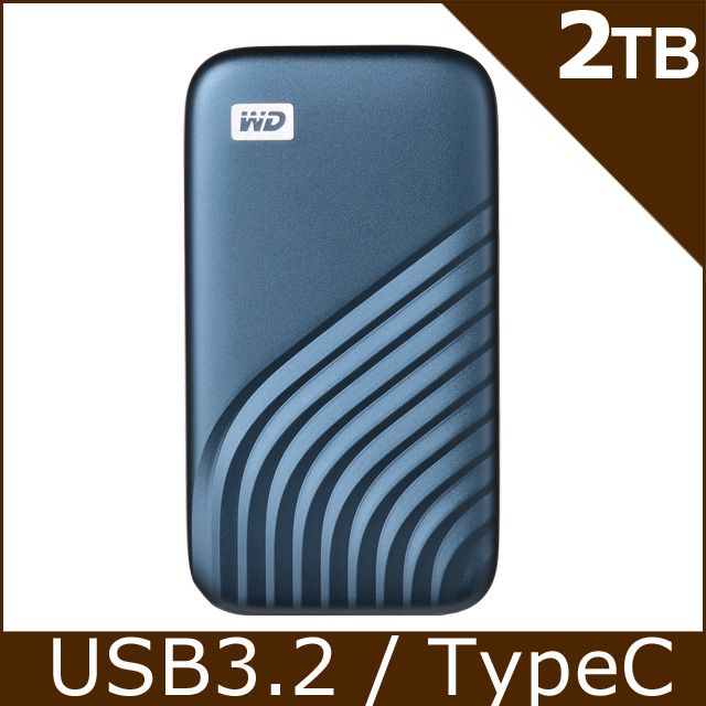 WD My Passport SSD 2TB 外接式SSD (午夜藍) - PChome 24h購物